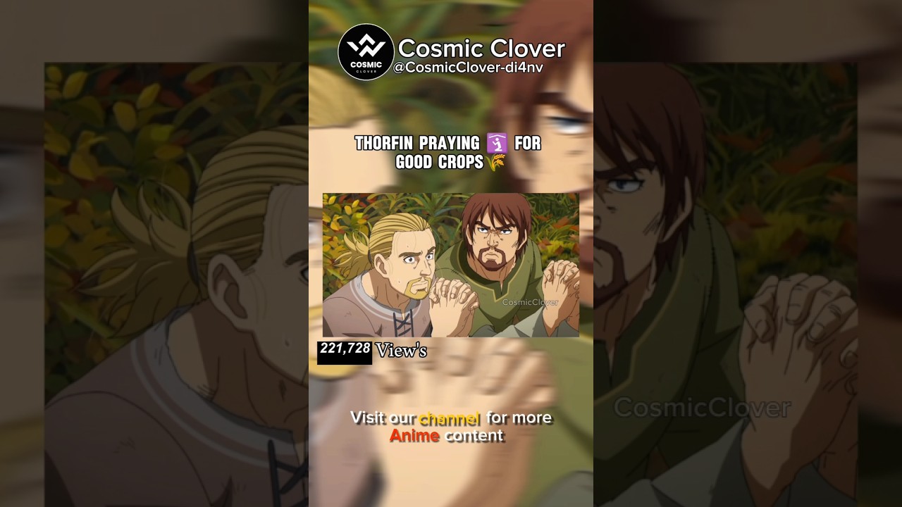 Thorfinn praying 🛐 fro good crops 🌾  #anime #edit #amv #animeedit #ytshort #vinlandsaga