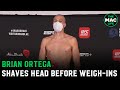 Brian Ortega shaves hair ahead of UFC Weigh-Ins to donate to children undergoing chemotherapy