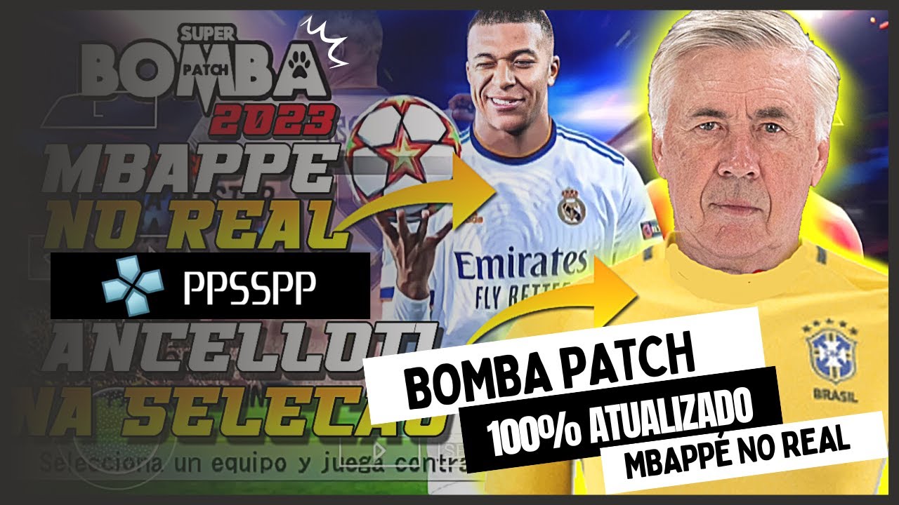 🚨 BOMBA PATCH 2023 (PPSSPP) JUNHO 100% ATUALIZADO ANDROID! MESSI