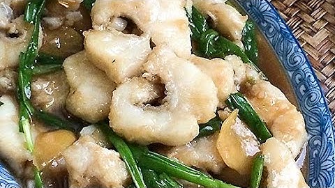 Stir-Fried Fish Fillet With Ginger & Spring Onions 姜葱鱼片🐟🐟😘😘😋😋
