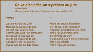 Ça va bien aller, on s'prépare au pire (chanson humoristique) par Les Belduc