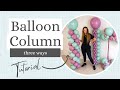 How to make balloon columns