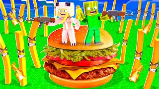 POMMES vs. BURGER BASE! ✿ Minecraft [Deutsch/HD]