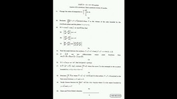 multiple integrals& applications of vector calculus Yv university Question paper@maths naresh eclass