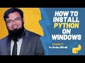 Python Tutorial - How to Install Python on Windows | Python for Beginners | Faiz Rasool Online
