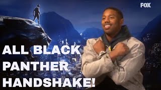 Black Power handshake con il cast di Black Panther! 🕶