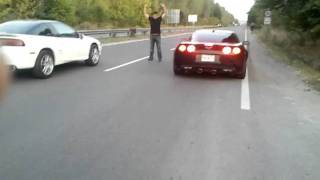 Dsm 1g AWD Turbo TD05H 20G 25psi. Vs Corvette C6 Modified Street Racing 1/4mil.