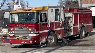 Concord, NH Fire Department Engine 4 Responding 