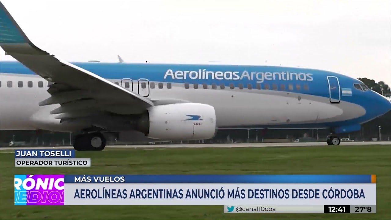 Puntualidad imagina Despertar Se reactivan los vuelos en Córdoba - YouTube
