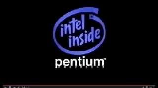 Intel Pentium logo 1994 -1995 Logo (High Pitched then Normal) Resimi