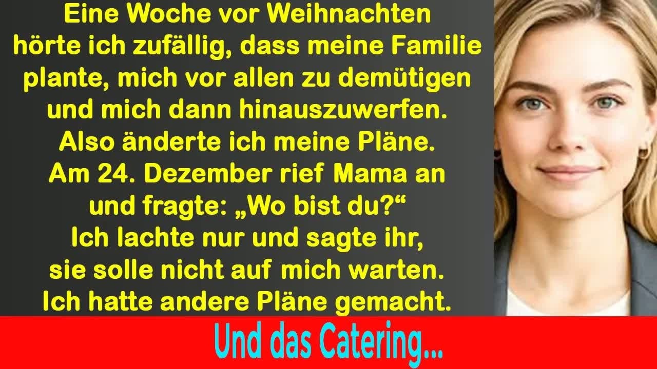Eine Woche vor Weihnachten hörte ich, wie meine Familie mich demütigen wollte – und dann geschah