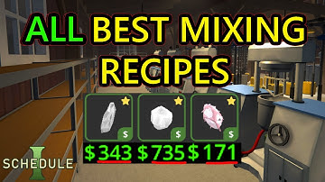 ALL BEST MIXING RECIPES. How to Make The Most Expensive Weed, Crystal, and Coke in Schedule 1