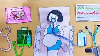 [🌼Paperdiy🌼] Pregnancy Process🤰 Rescue Pregnant Mother 종이놀이 New born baby delivery |giving birth 紙遊び