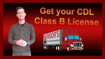 Get your CDL Class B license with Winsors Driving School