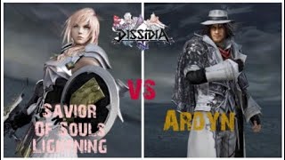 Dissidia NT Lightning vs Ardyn 1v1 match