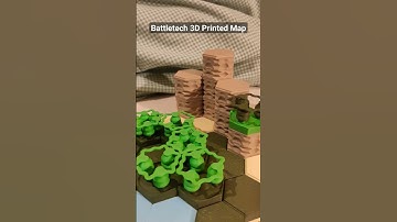 3D Printed BattleTech (single tile) #battletech #wargames #necromunda #models #bambu