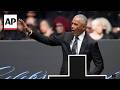Obama takes swipe at Trump during memorial service for Jesse Jackson