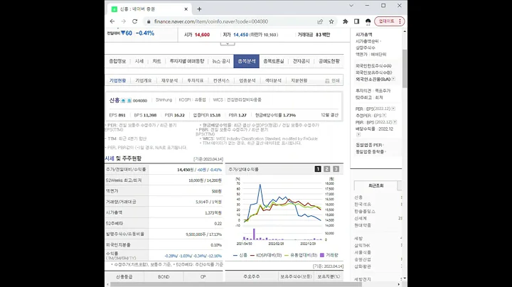 004080신흥 주가 전망 및 차트 분석