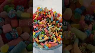 Giant Candy Salad 🍭🤩#candysalad #asmr#candy #restock #satisfying #sugar #viral #shorts #fyp #yum