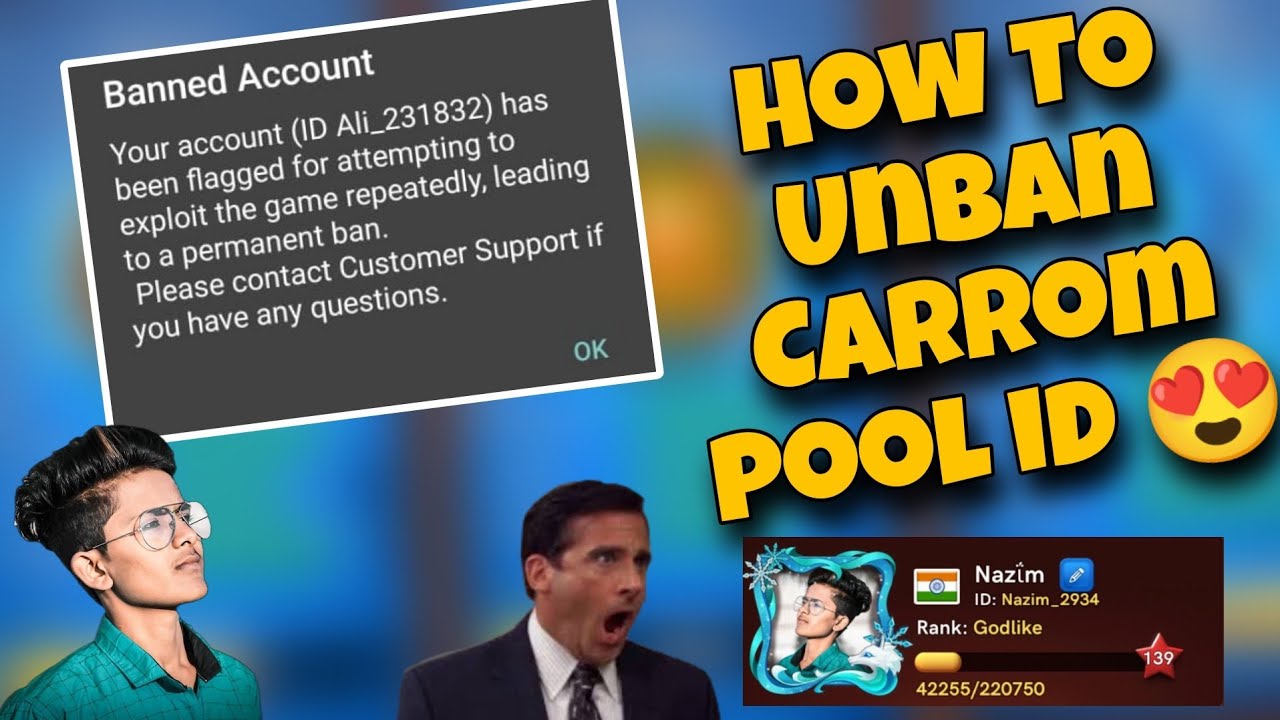 HOW TO UNBAN CARROM POOL ID 😍 |CARROM POOL | CARROM ID UNBAN | GAMING NAZIM