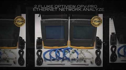 2 Fluke OptiView OPV-PRO Ethernet Network Analyzer