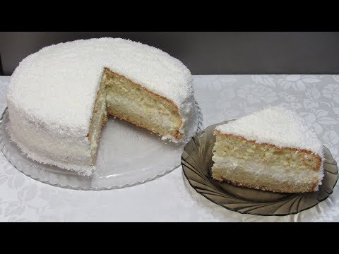 Домашний Торт 'Кокосовый Остров' - Нежный как Облако