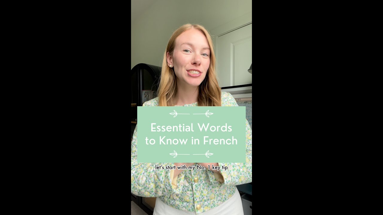 Essential Words to Know in French - YouTube