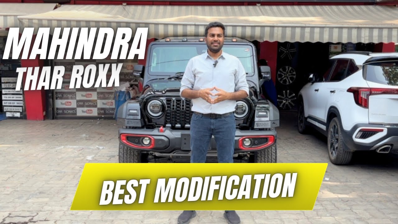 MAHINDRA THAR ROXX BEST MODIFICATION | BEST CAR DECOR IN HYDERABAD ...