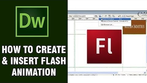 Web Designing Tutorial | How To Create And Insert Flash Animation In To A Webpage | Digital Teacher