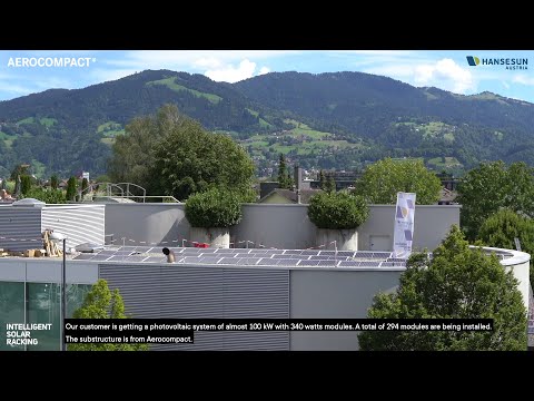 Installation | AEROCOMPACT CompactFLAT S10plus | Panoramahaus Dornbirn | Hansesun Photovoltaik