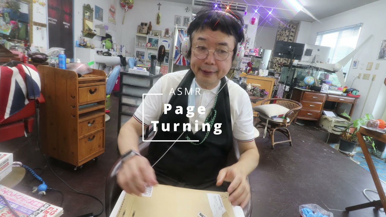 SUB字幕【ASMR】The sound of writing  and Page Turning スケッチブックに書く音とめくる音