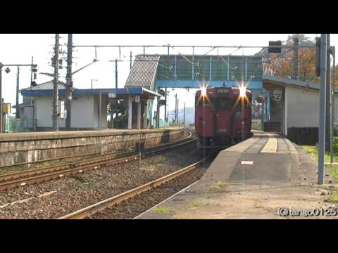 キハ47系175D普通香住行　JR山陰本線　玄武洞駅にて　'10/11/07