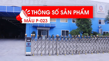 Thông số sản phẩm : Cổng xếp inox P-023|Cổng xếp PCG