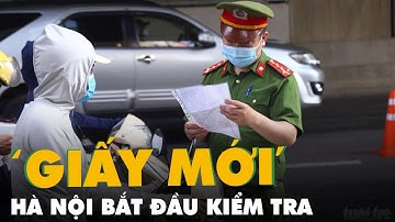 Công an Hà Nội bắt đầu kiểm tra giấy đi đường có mã QR