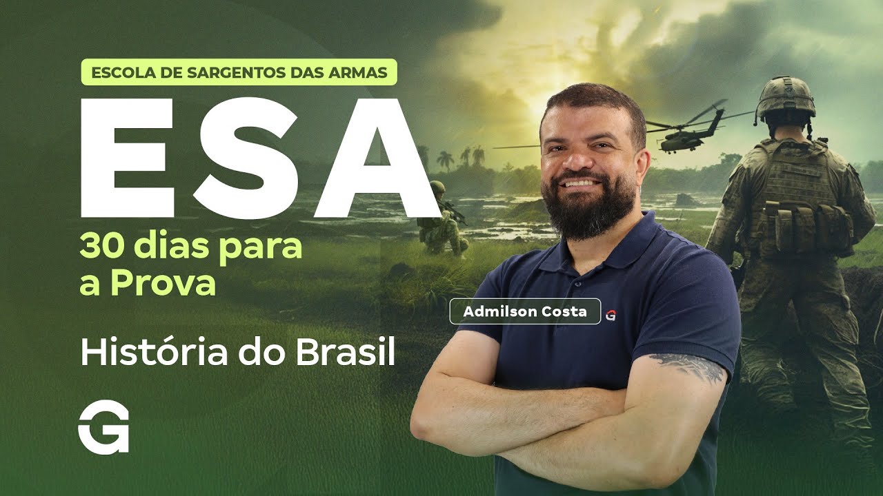 Concurso ESA 2026: Como revisar toda a teoria de História do Brasil?