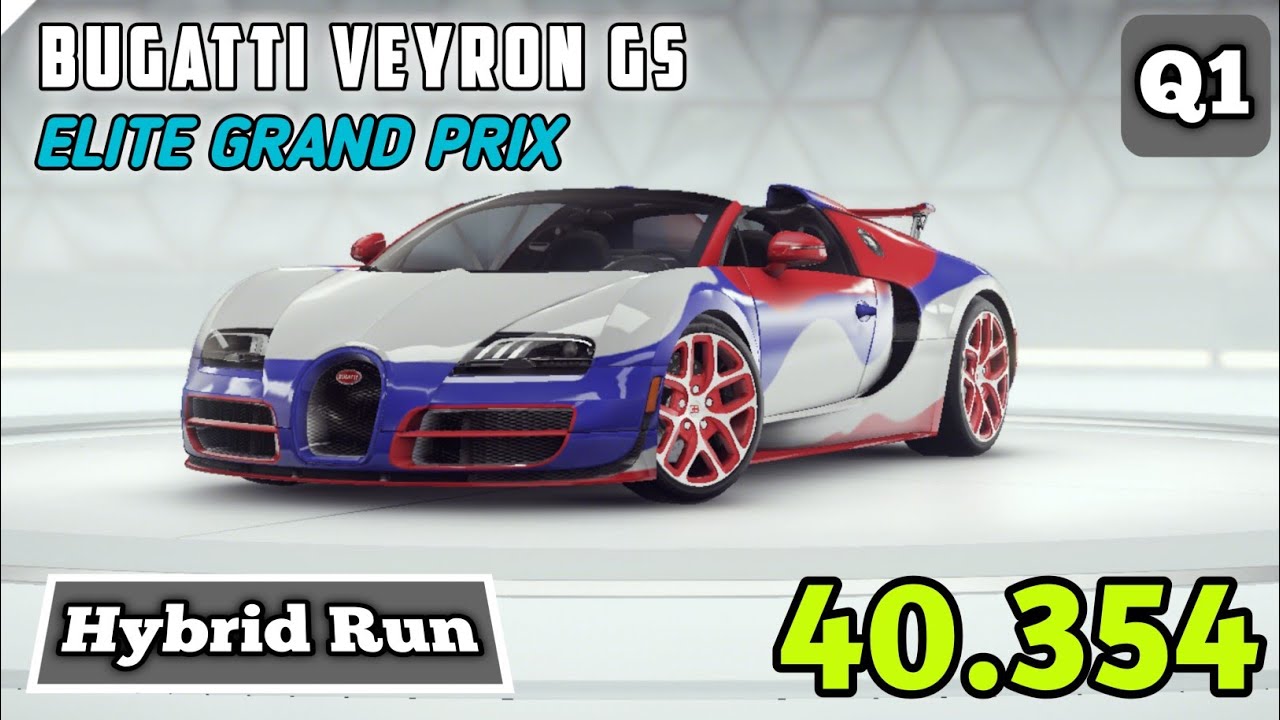 Asphalt 9 | Bugatti Veyron Elite Grand Prix  | Qualifier 1 | Hybrid Touch Drive 40.354.