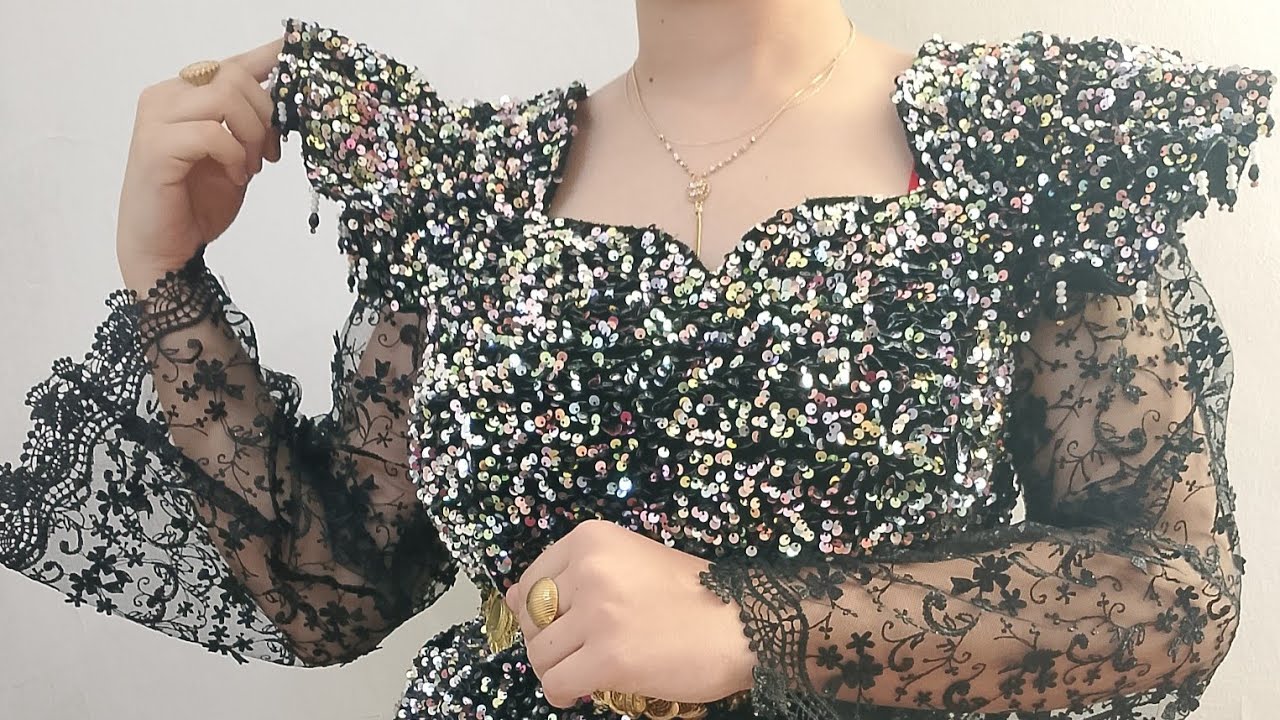 كيفية التعامل مع قندورة قطيفة معدسة مودال حصري جديد 2026 راءع للاعراس