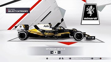MAKING a MINARDI LIVERY in F1 2021 (F1 2021 My Team & Online)