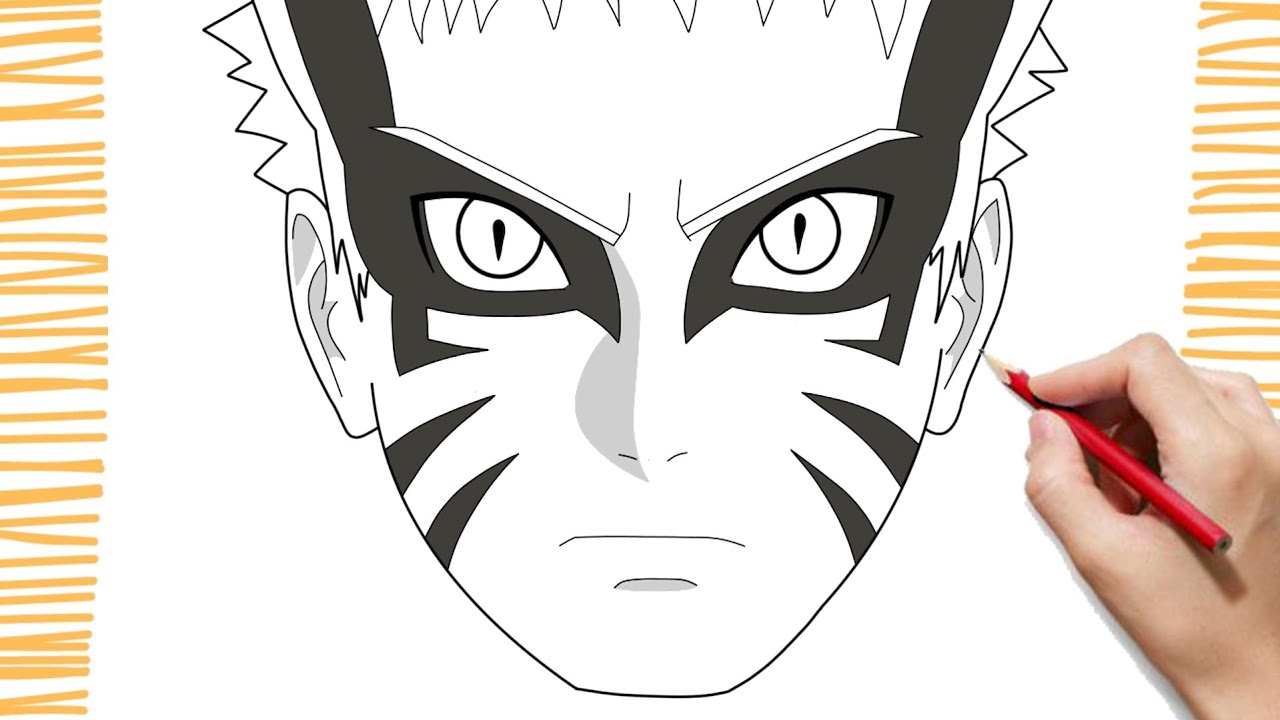 Fã faz desenho incrível de Naruto no modo Baryon utilizando somente lápis  de cor - Critical Hits