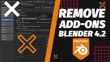 How to Remove Add-Ons in Blender 4.2 | Uninstall Addons