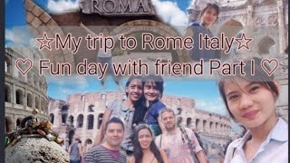 Part -I ☆Travel log in Rome, Italy || The colosseum in Rome☆
