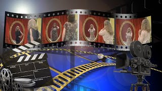 Celebrity Dian Parkinson, Janice Pennington, and Holly Hallstrom in a magic mirror showcase Wealth