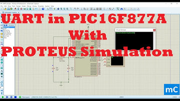 UART in PIC16F877A pic microcontroller with Proteus simulation
