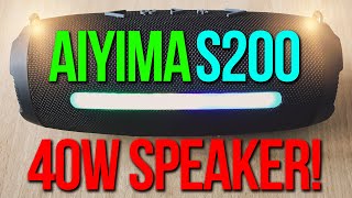 Aiyima S200 обзор портативной колонки - 40W настоящей мощи!