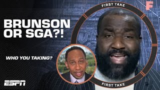 Would you take Jalen Brunson or Shai Gilgeous-Alexander? 👉 Stephen A. \& Perk DEBATE 🗣️ | First Take