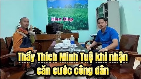 Thầy Thích Minh Tuệ khi nhận căn cước công dân