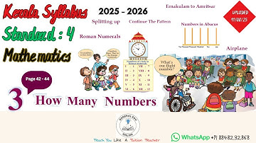 Class 4 Maths Unit 3 How Many Numbers (Page 42 - 44) @GeneralEduOnline