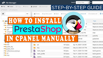 How to Install Prestashop in cPanel manually?