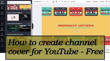 how to make a youtube banner, header, channel art on canva for free