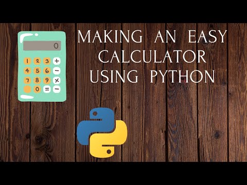 Making a easy Calculator using python